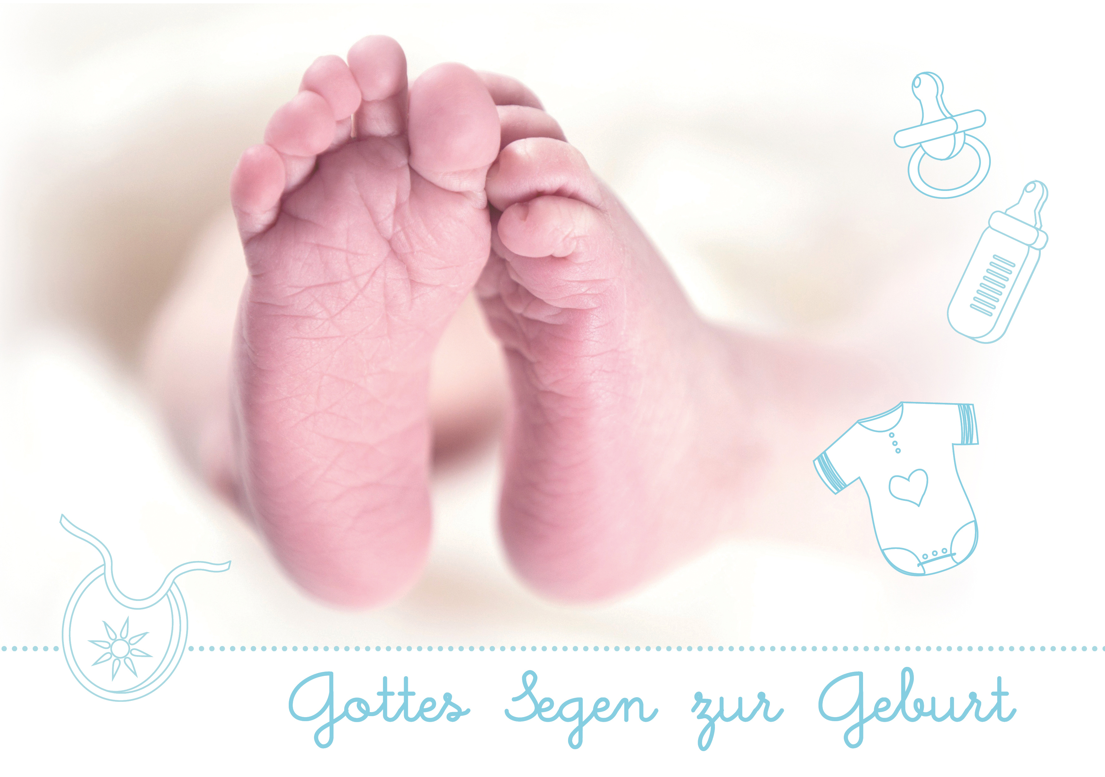 Faltkarte - Gottes Segen zur Geburt, Psalm 91,11