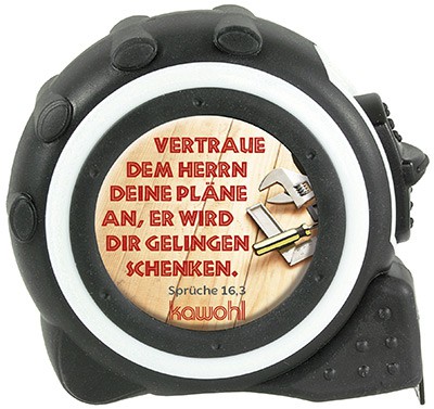 Maßband - Vertraue dem Herrn deine Pläne an