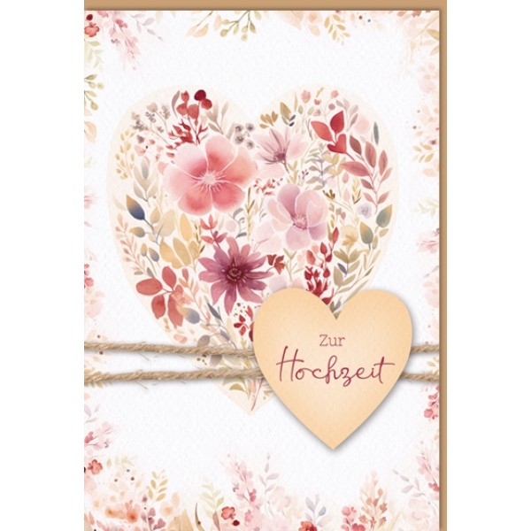Doppelkarte - Zur Hochzeit, Kol.3,14 Doppelkarte - Zur Hochzeit, Kol.3,14