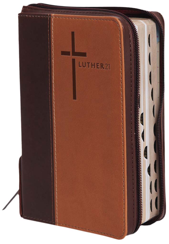 Luther21-bm15-383 Luther21 Standardausgabe - Kunstleder Cowboy Braun/Beige