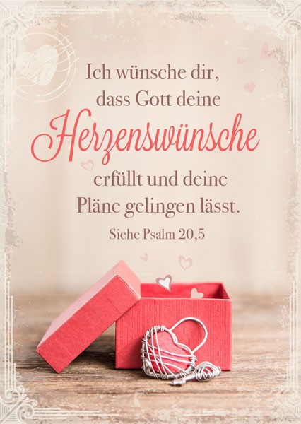 Postkarte - Deine Herzenswünsche