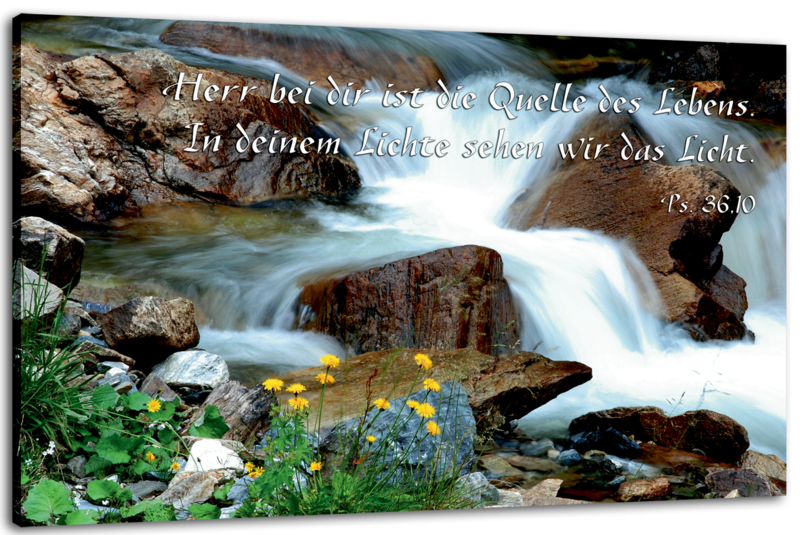Leinwandbild - Wasserfall