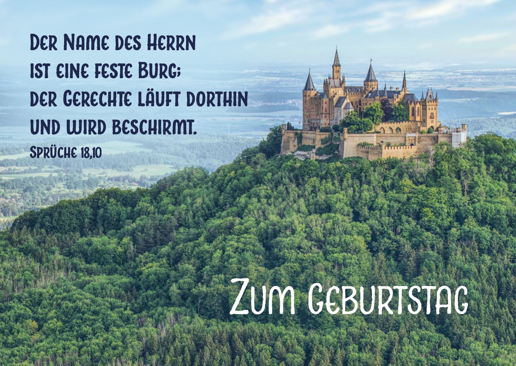 Postkarte - Feste Burg