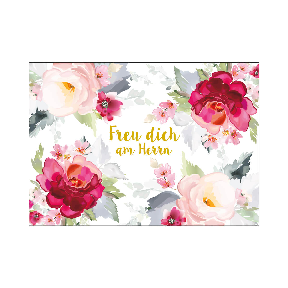 Postkarte Freu dich 