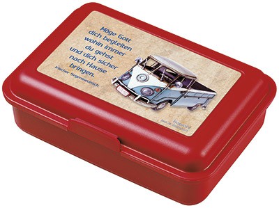 Brotdose - große Box (rot) Möge Gott dich begleiten