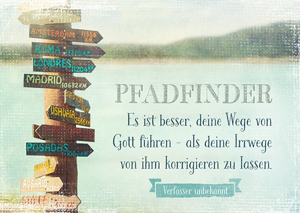 Postkarte-Pfadfinder-970 Postkarte - Pfadfinder