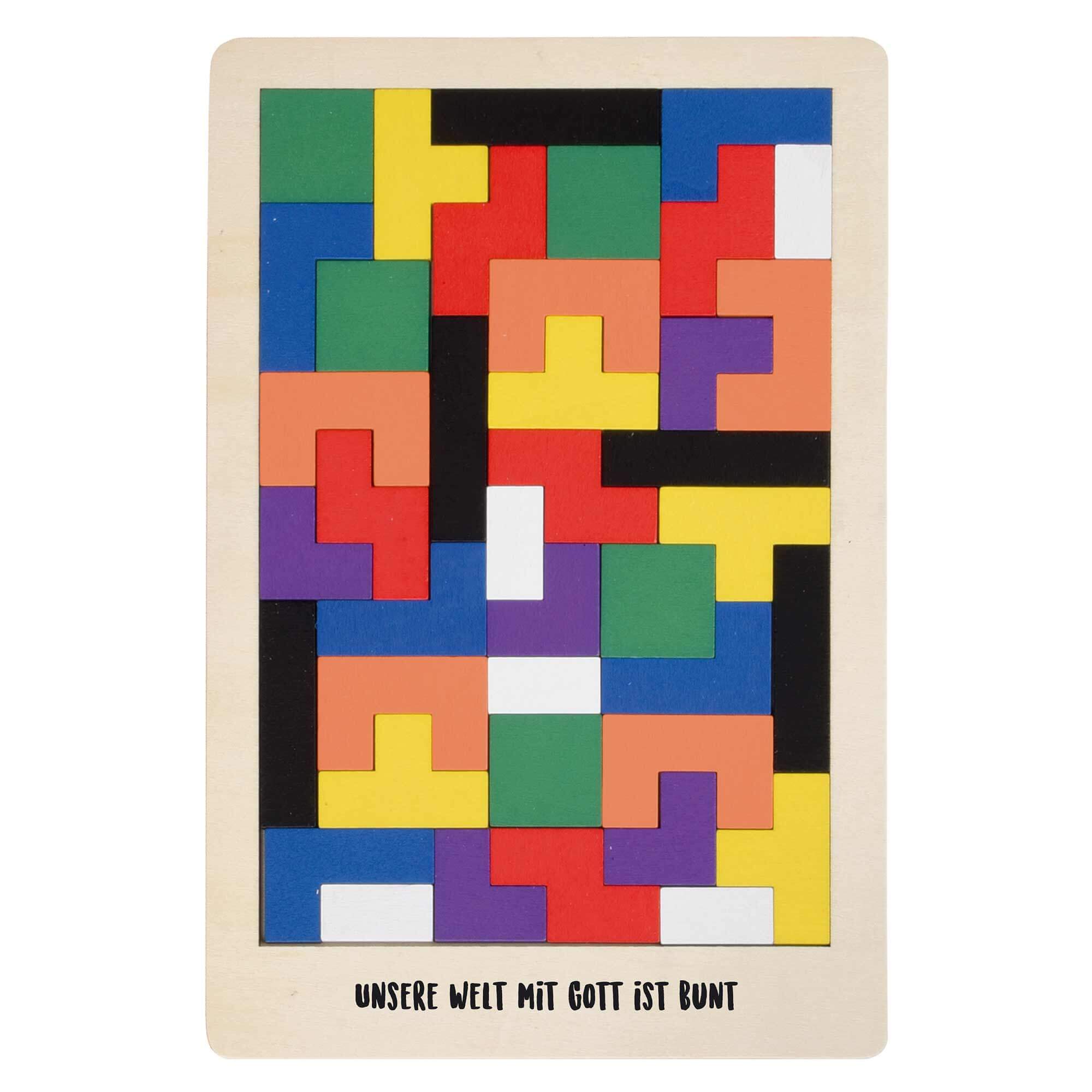 Holzpuzzle Tertius - Unsere Welt mit Gott ist bunt Holzpuzzle Tertius - Unsere Welt mit Gott ist bunt