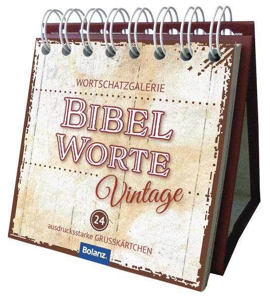 Miniaufstellbuch - Bibelworte Vintage