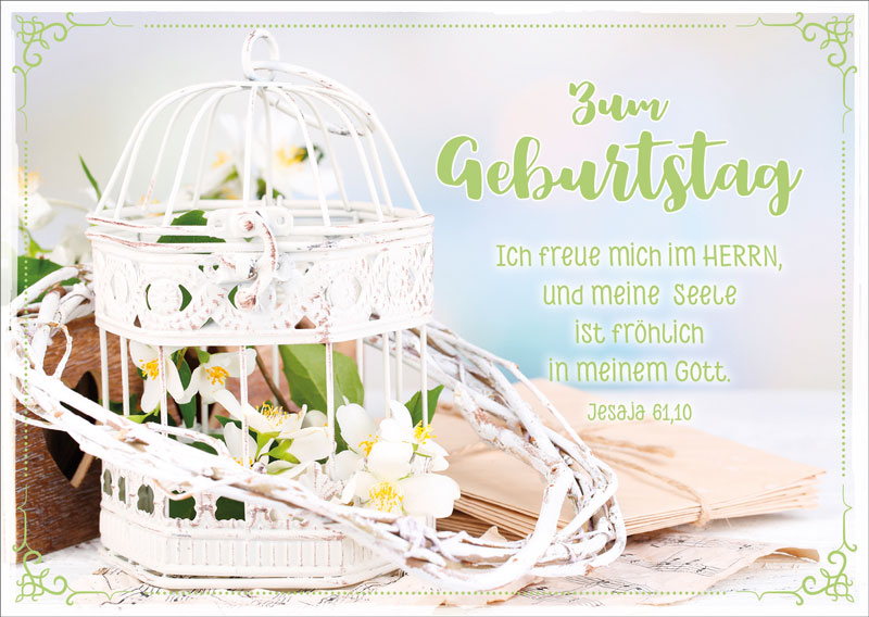 Postkarte - Vogelkäfig