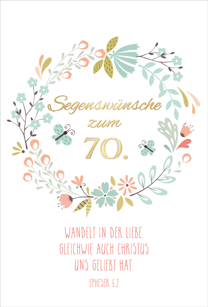 Faltkarte 70 Blütenkranz ENC Faltkarte 70 Blütenkranz ENC