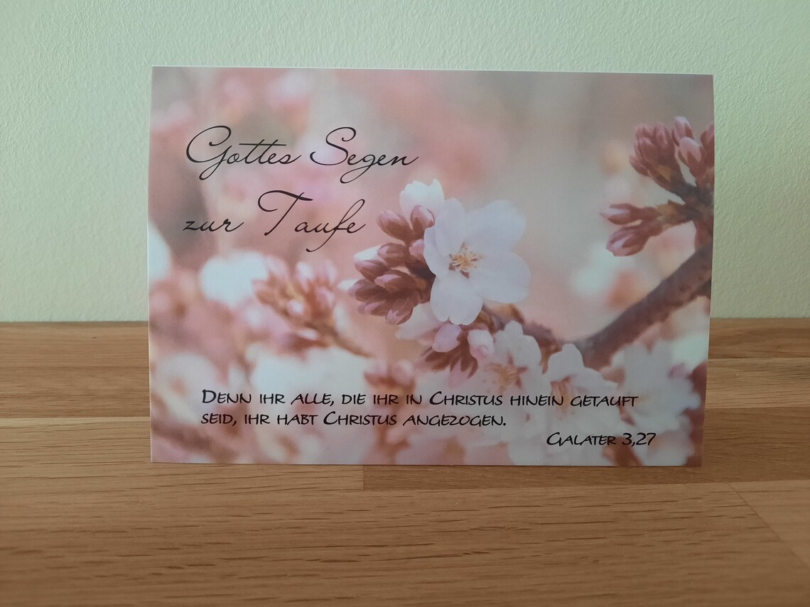 Doppelkarte - Gottes Segen zur Taufe, Gal. 3,27