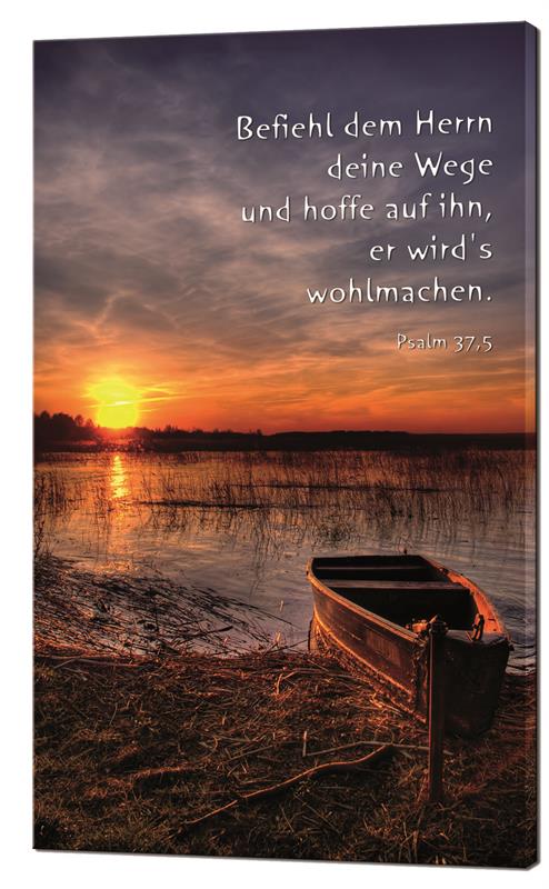 Leinwandbild - Sonnenuntergang