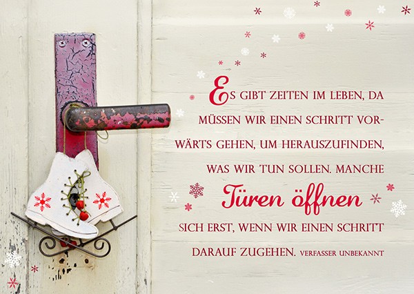 Postkarte - Türen öffnen
