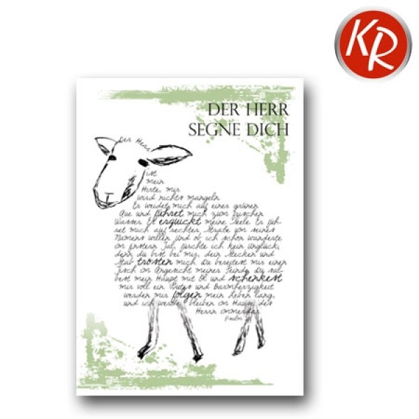 Postkarte Psalm 23