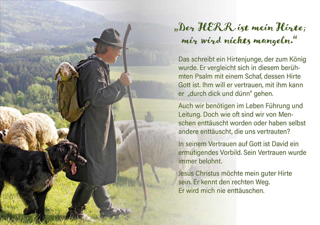 Grußheft Psalm 23