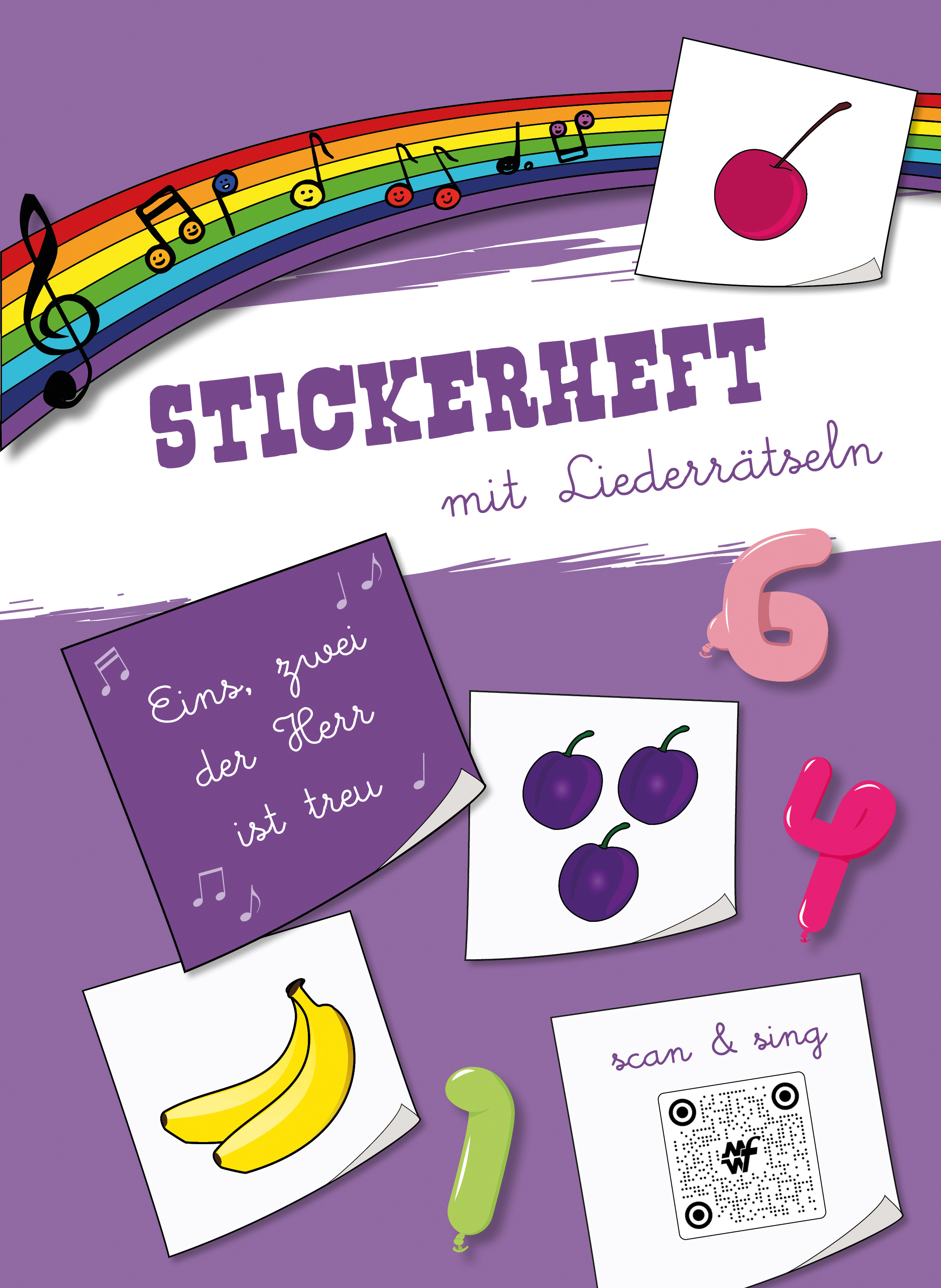 Stickerheft - Eins, zwei, der Herr ist treu