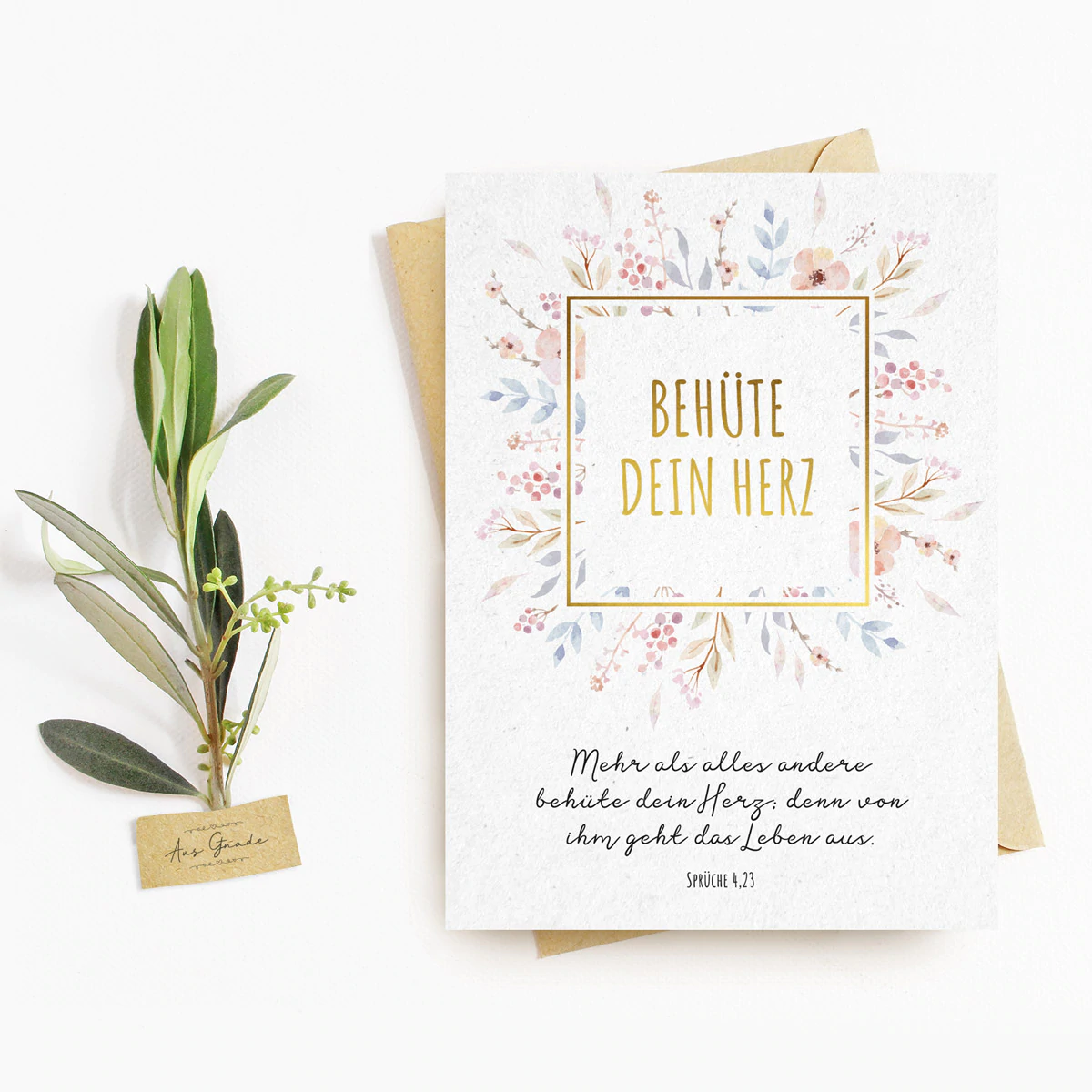 Postkarte - Behüte dein Herz