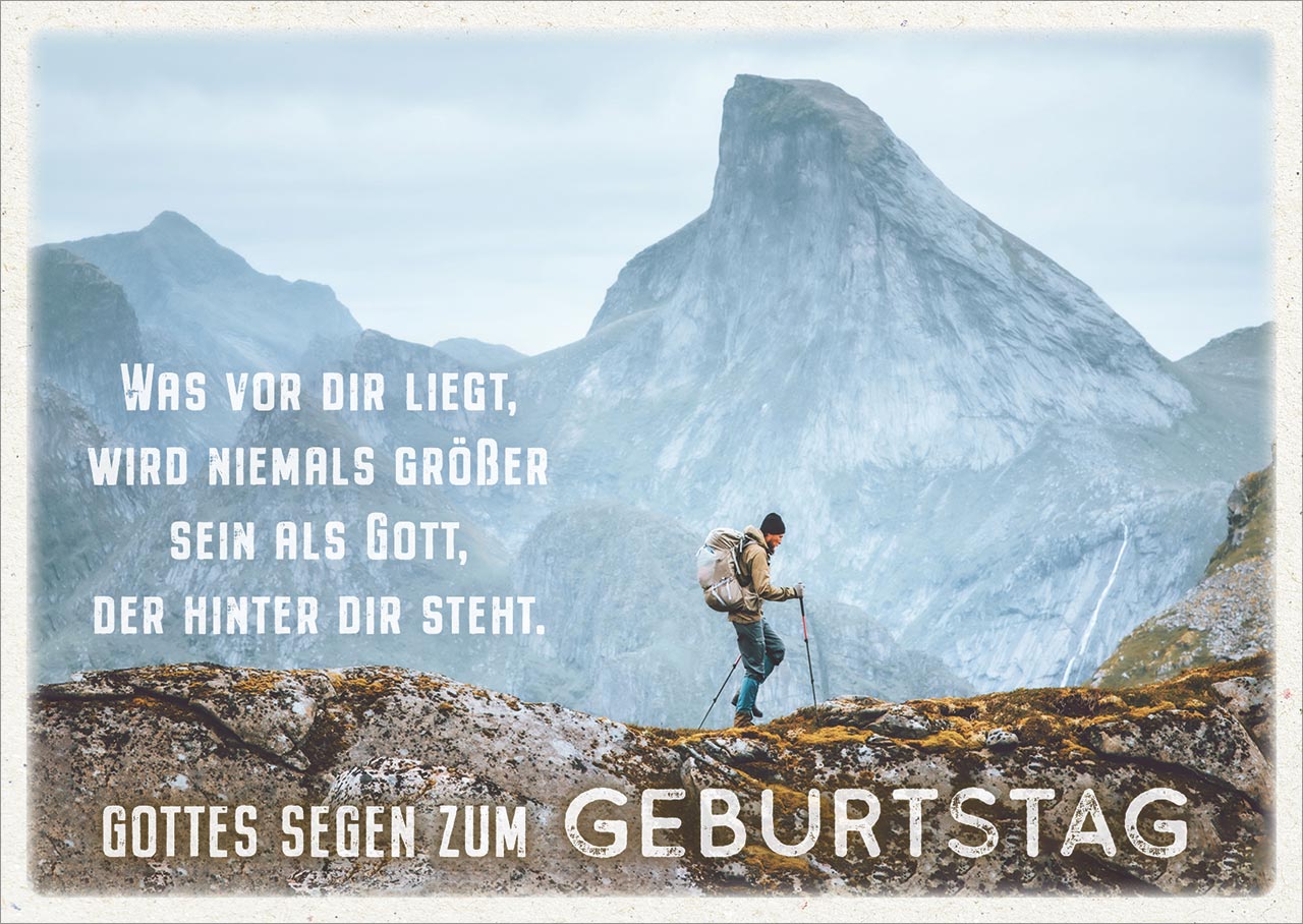 Postkarte Gottes Segen zum Geburtstag Postkarte Gottes Segen zum Geburtstag