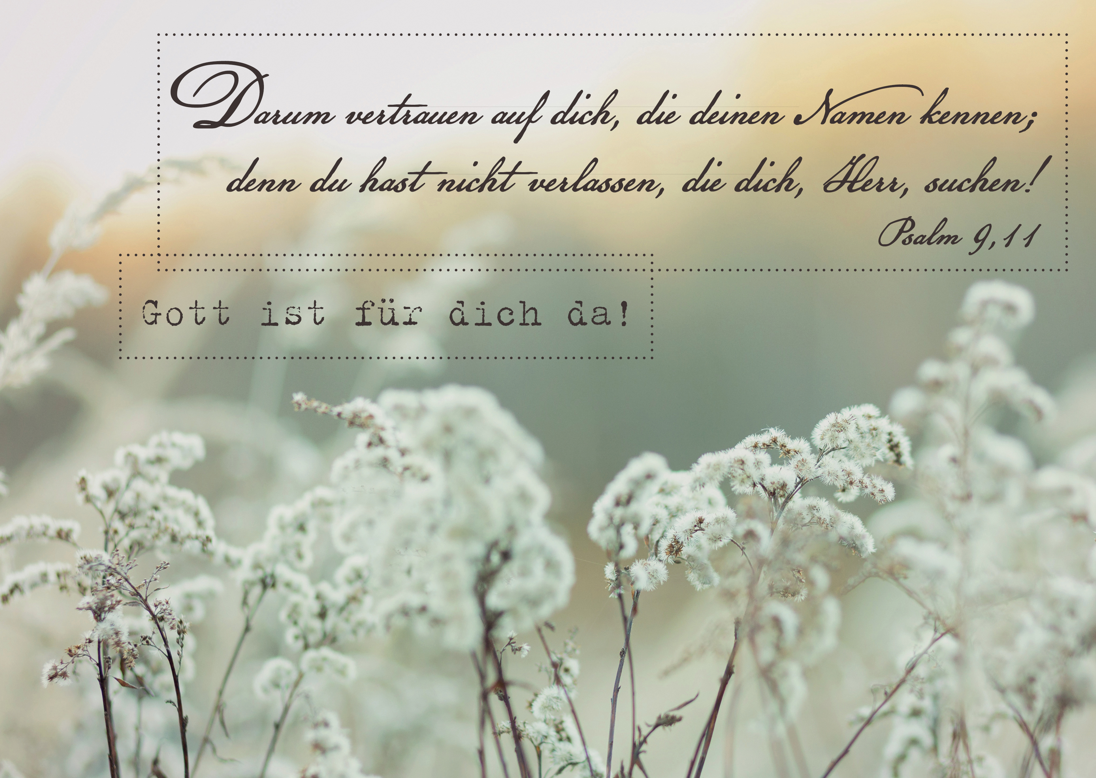 Postkarte-Gott-ist-fuer-dich-daPostkarten2020 Postkarte - Gott ist für dich da