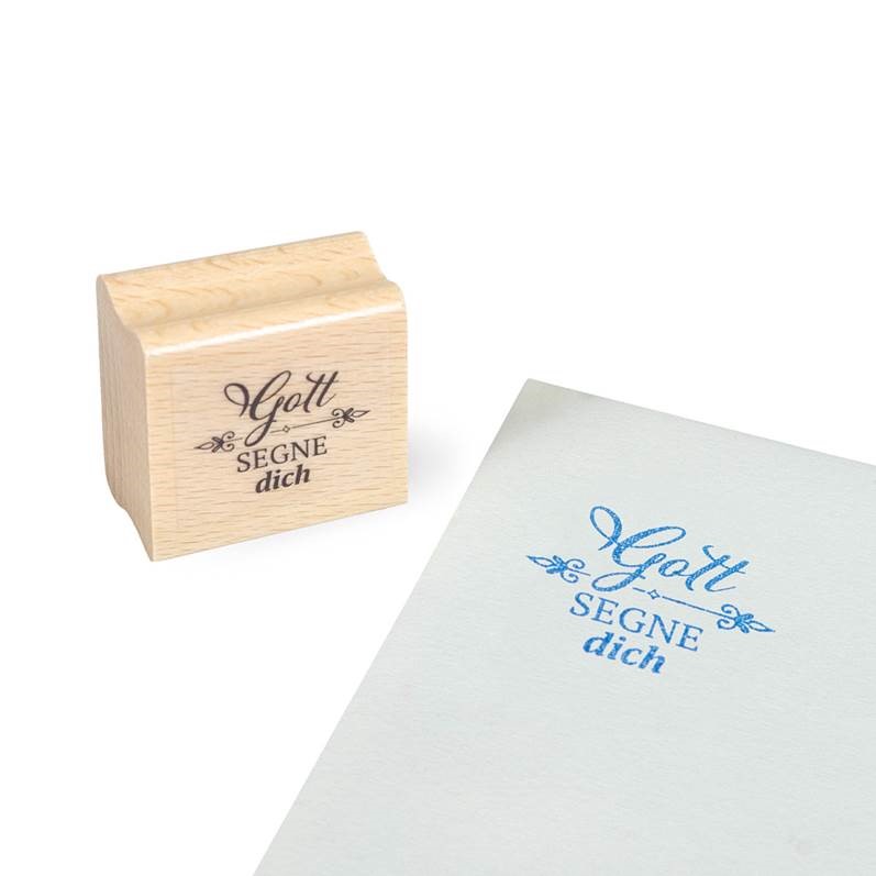 Holzstempel - Gott segne dich
