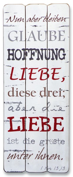 Vintage-Wandbild "Nun aber bleiben"