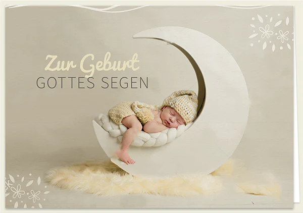 Doppelkarte - Zur Geburt Gottes Segen